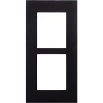 Black Flush Installation Frame for 2 Modules (Requires 9155015)