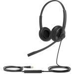 Yealink UH34 Dual USB Headset with leatherette ear cushion (Teams Edition)