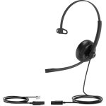 Yealink YHS34 Mono Wired Headset with leatherette ear cushion